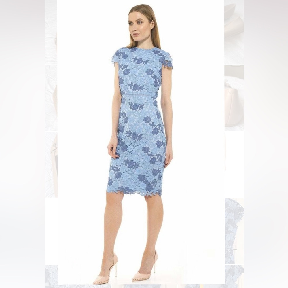 Elegant Blue Lace Dress by Alexia Ardor